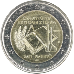 2 Euro San Marino 2009 - Europäisches Jahr der Kreativität und Innovation