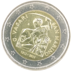 2 Euro San Marino 2011 - 500. Geburtstag von Giorgio Vasari
