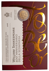 2 Euro San Marino 2016 - 400. Todestag von William Shakespeare