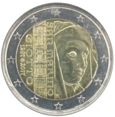 2 Euro San Marino 2017 - 750. Geburtstag von Giotto