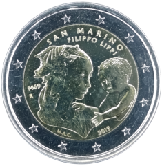 2 Euro San Marino 2019 - 550. Todestag von Filippo Lippi