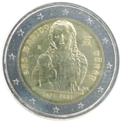 2 Euro San Marino 2021 - 550. Geburtstag von Albrecht Dürer