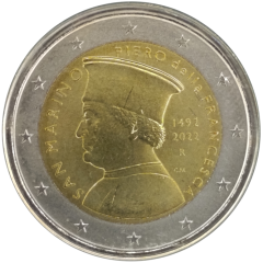 2 Euro San Marino 2022 - 530. Todestag von Piero della Francesca