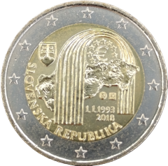 2 Euro Slowakei 2018 - 25. Jahrestag der Slowakischen Republik