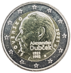 2 Euro Slowakei 2021 - 100. Geburtstag von Alexander Dubcek