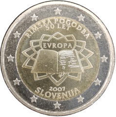 2 Euro Slowenien 2007 - 50. Jahrestag der Römischen Verträge