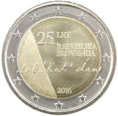 2 Euro Slowenien 2016 - 25 Jahre Unabhängigkeit Sloweniens