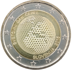 2 Euro Slowenien 2018 - Weltbienentag