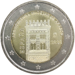 2 Euro Spanien 2020 - Mudejar-Architektur Aragoniens - UNESCO-Welterbe