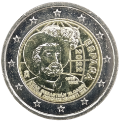 2 Euro Spanien 2022 - 500 Jahre erste Weltumsegelung durch Juan Sebastian Elcano