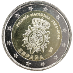2 Euro Spanien 2024 - 200 Jahre Nationalpolizei als staatliches Sicherheitskorps