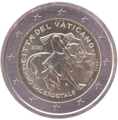 2 Euro Vatikan 2010 - Jahr der Priester
