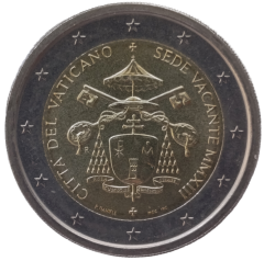 2 Euro Vatikan 2013 - Sedisvakanz