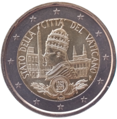 2 Euro Vatikan 2019 - 90. Jahrestag der Gründung des Staates Vatikanstadt