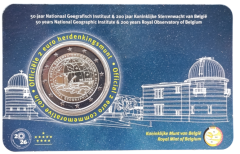 2 Euro Belgien 2026 - 200 Jahre Königliche Belgische Sternwarte und 50 Jahre Nationales Geographisches Institut