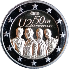 2 Euro Irland 2026 - 50 Jahre U2