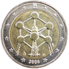 2 Euro Belgien 2006 - Renovierung des Atomiums in Brüssel