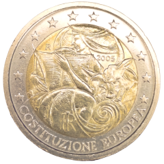 2 Euro Italien 2005 - 1. Jahrestag der Unterzeichnung der Europäischen Verfassung