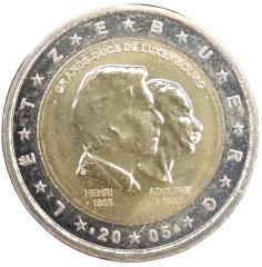 2 Euro Luxemburg 2005 - Henri und Adolphe