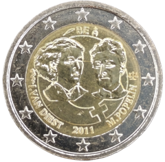 2 Euro Belgien 2011 - 100. Jahrestag des Internationalen Frauentags