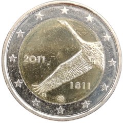 2 Euro Finnland 2011 Sondermünze  200 J. finn. Bank prägefrisch aus Rolle