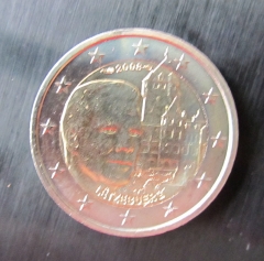 2 Euro Luxemburg 2008 Sondermünze  Chateau prägefrisch aus Rolle