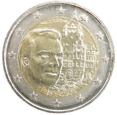 2 Euro Luxemburg 2008 - Großherzog Henri und Schloss Berg