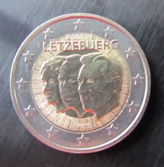 2 Euro Luxemburg 2011 Sondermünze  Jean de Luxembourg prägefrisch aus Rolle