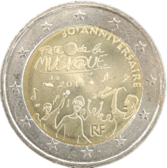 2 Euro Frankreich 2011 - 30. Jahrestag des Tags der Musik