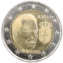 2 Euro Luxemburg 2010 - Wappen des Großherzogs