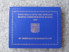 2 Euro Vatikan Sondermünze 2007 im Folder