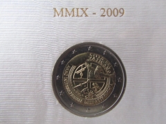 2 Euro Vatikan Sondermünze 2009 im Folder