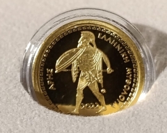 100 Euro Gold Griechenland 2022 - Gott Ares - 3,89 gramm 999er Gold PP