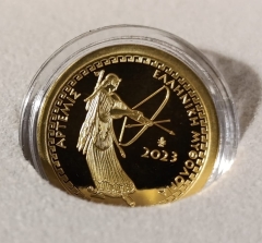 100 Euro Gold Griechenland 2023 - Göttin Artemis - 3,89 gramm 999er Gold PP