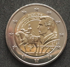 2 Euro Luxemburg 2024 - 175. Todestag von Großherzog Guillaume II